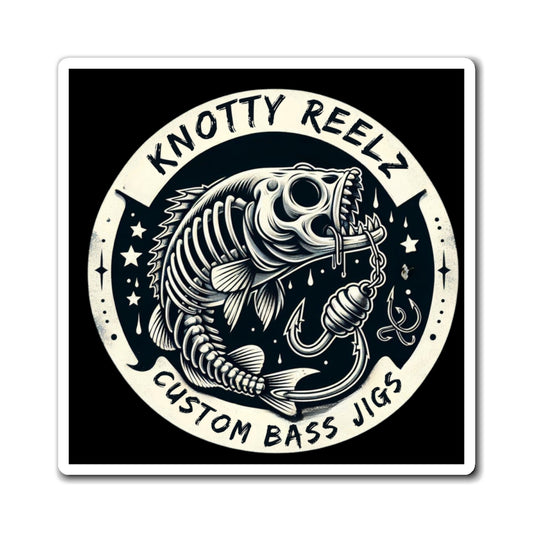 Knotty Reelz Customs 4” x 4” magnet