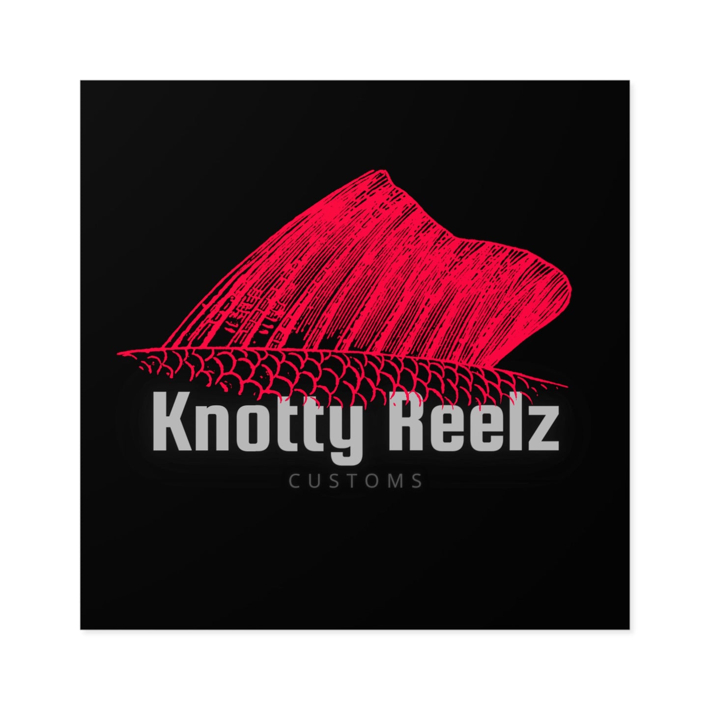 Knotty Reelz Customs, Indoor\Outdoor Decal