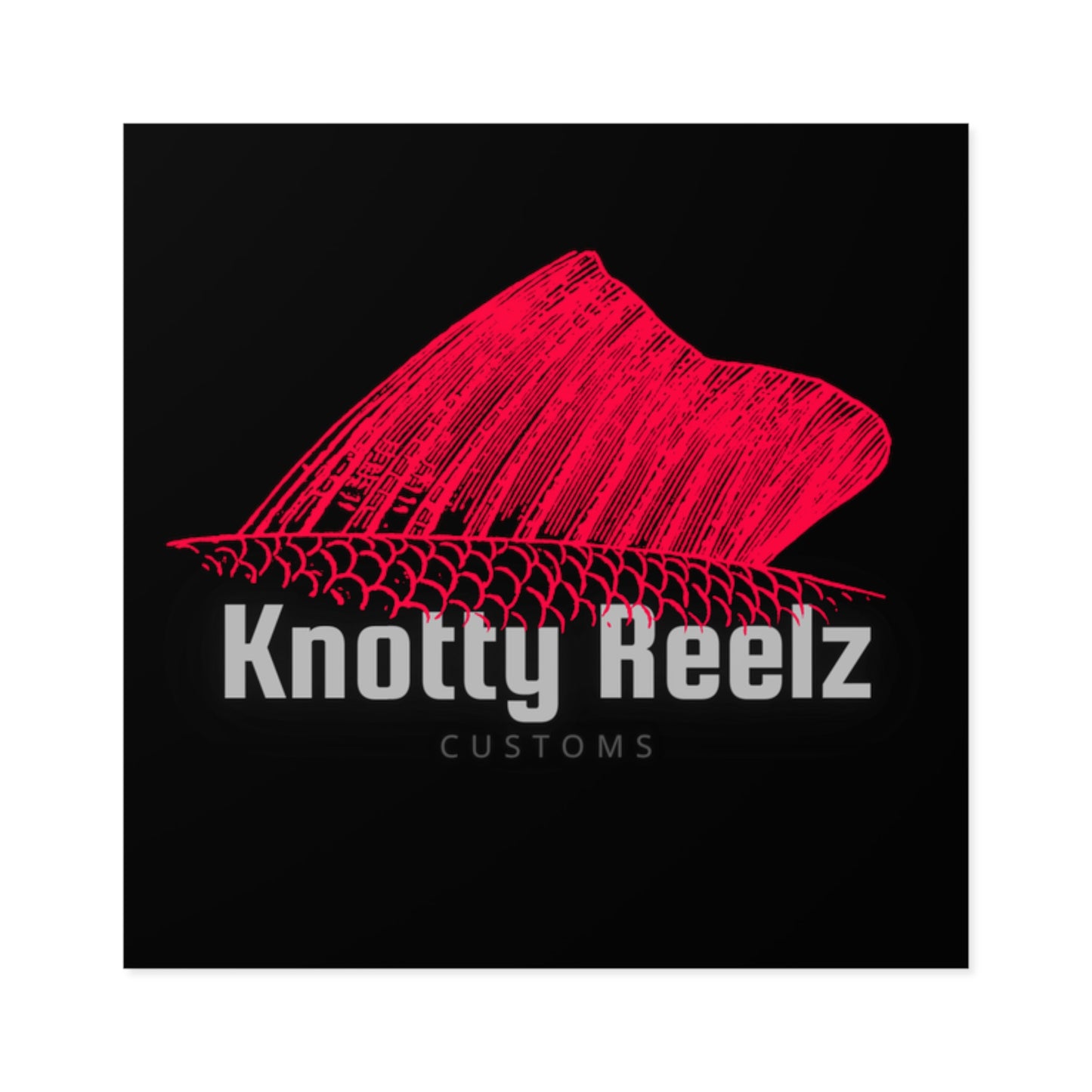 Knotty Reelz Customs, Indoor\Outdoor Decal