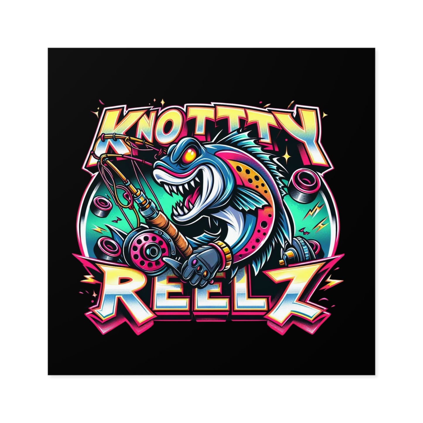 Knotty Reelz Customs  Indoor\Outdoor Reelin sticker